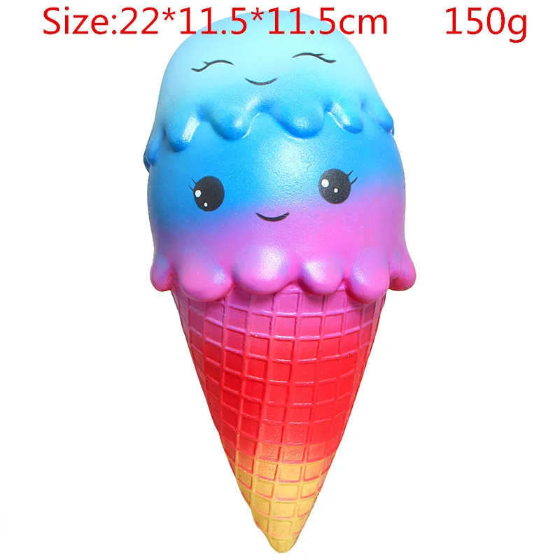 22cm ice cream Галактика милые кавайные зубы мультфильм олень мягкие игрушки медленно поднимающийся крем Ароматические сжимаемые игрушки новинка антистресс спелгоды подарок - Цвет: 22cm ice cream