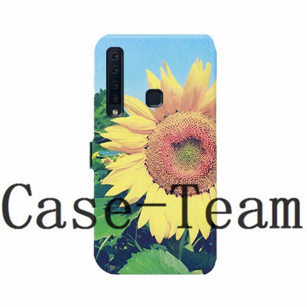 Цветной кожаный бумажник с магнитом и держателем для карт Samsung A9 Star Pro чехол