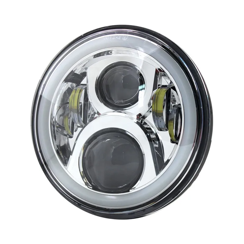 " круглый светодиодный фонарь с DRL угол глаза для Honda CB 400 500 1300 Hornet 250 600 900 VTR 250