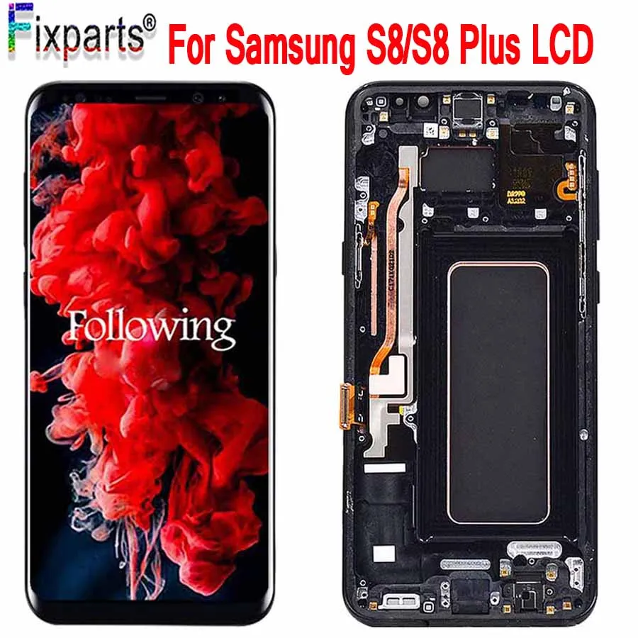 ЖК-дисплей с сенсорным экраном и дигитайзером в сборе для Samsung S8 Plus G950F G950U G950W8 G955F