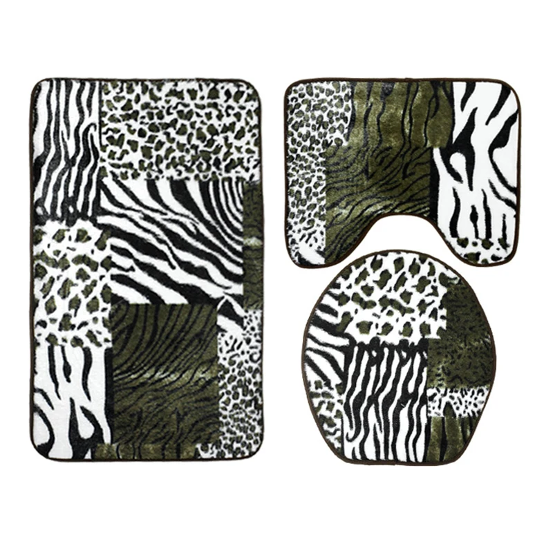 Zeegle с принтом Тигра для малышей 3 шт. Ванная комната коврики ванной комнаты Набор