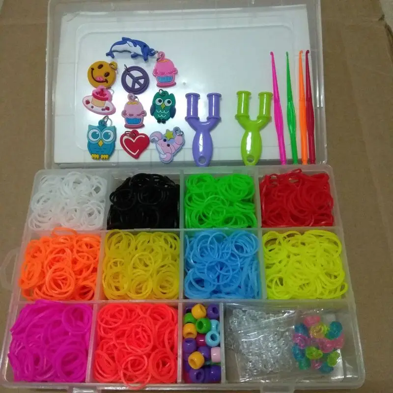 DIY радужные ткацкие машины ручная вязка Резиновая лента детские браслеты|Наборы