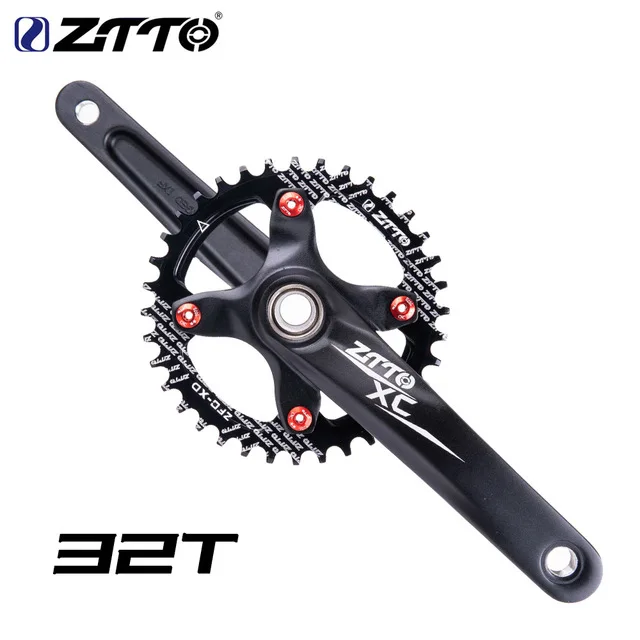 CRANKSET 32T ZTTO рукоятка MTB 170 мм рукоятки 1X системы звездочки один брелок для ключей узкая ширина 104 BCD для 1*11 1* 10В RGBW, горный велосипед - Цвет: CRANKSET 32T
