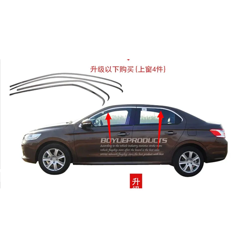 Высококачественные полосы из нержавеющей стали для отделки окна автомобиля