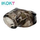 IKOKY Мужской мастурбатор силиконовая Задержка эякуляции кольцо на член для эякуляции мужской секс-игрушки кольцо на пенис