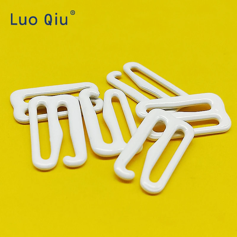 Luo Qiu 45 шт./лот белый металлический бюстгальтер регулируемый ремешок пряжка