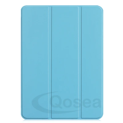 Qosea для Apple iPad Pro 12,9 из искусственной кожи смарт-чехол с подставкой для Apple iPad Pro 12,9 Tablet средство защиты ПК стенд крышка - Color: Blue