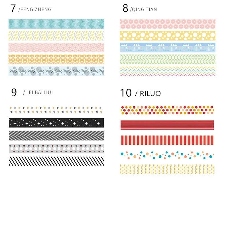 5 шт. основных карт в виде геометрических фигур цветной бумаги набор