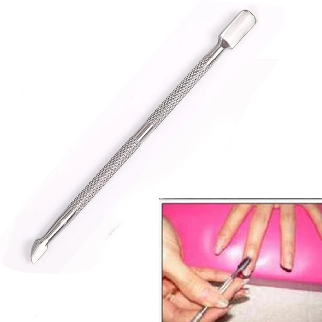 1pcs Stainless Steel Cuticle Nail Clean&ampRepair Finger Foot Toe Dead Skin Remover Manicure Pedicure Care Tool | Красота и здоровье