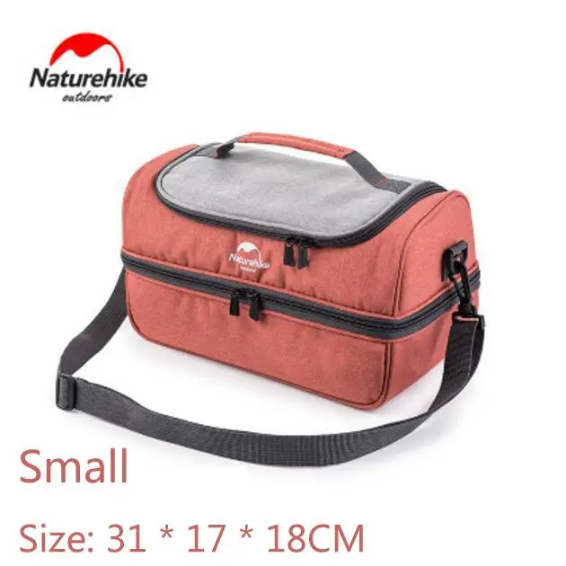 Naturehike Открытый Портативный морозильник сумка для пикника еда свежая коробка водонепроницаемый инкубатор Открытый Кемпинг Пикник барбекю Путешествия - Цвет: Red-S