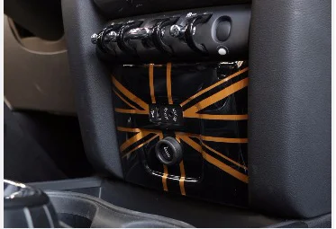 PC Union Jack AUX Зажигалка накладка чехол наклейка для mini cooper F60 земляк автомобиль-Стайлинг интерьера украшения