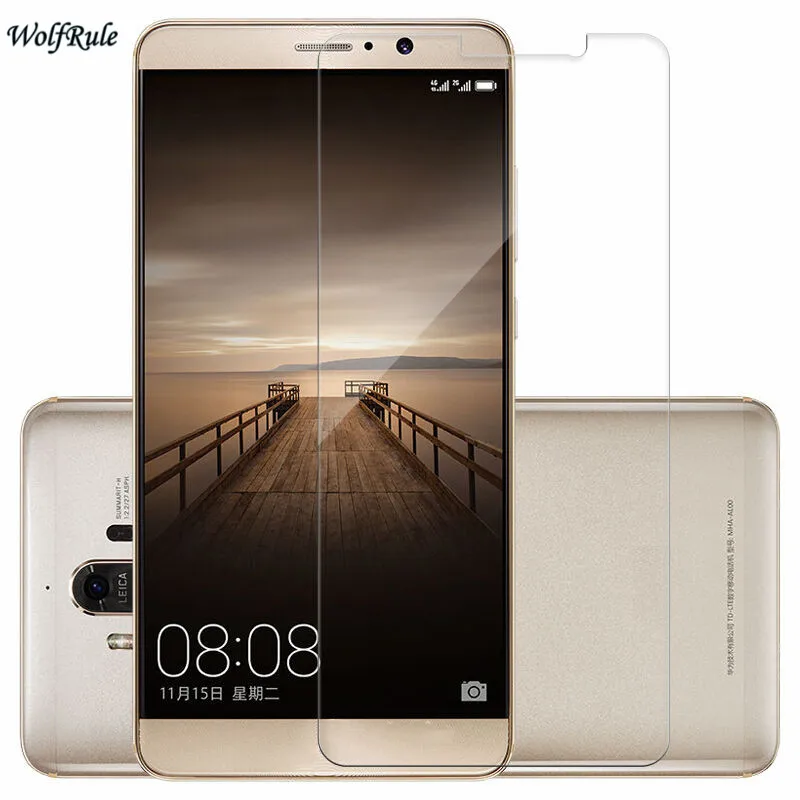 

2 PCS For Glass Huawei Mate 9 Screen Protector Tempered Glass For Huawei Mate 9 Glass Protective Phone Film Mate9 WolfRule