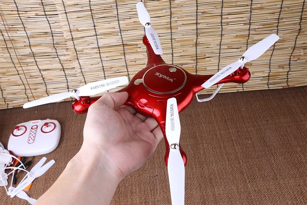 SYMA X5UW FPV дрона с дистанционным управлением WI-FI Камера мобильный Управление, полет по намеченному маршруту, удержание высоты, 2,4G 6-осевой Квадрокоптер вертолет с гироскопом VS X5UC