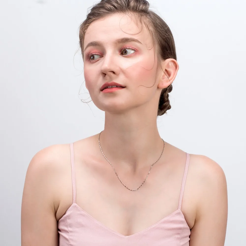 ORSA JEWELS настоящая 925 пробы Серебряная цепочка длиной 45 см, красивая модная женская цепочка, ювелирное изделие SC23