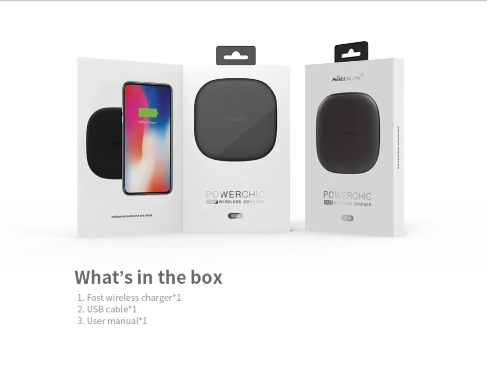 NILLKIN автомобильное крепление Qi Беспроводное зарядное устройство для iPhone X 8 Plus Быстрая зарядка быстрая Беспроводная зарядная подставка Автомобильный держатель Подставка для Galaxy s9