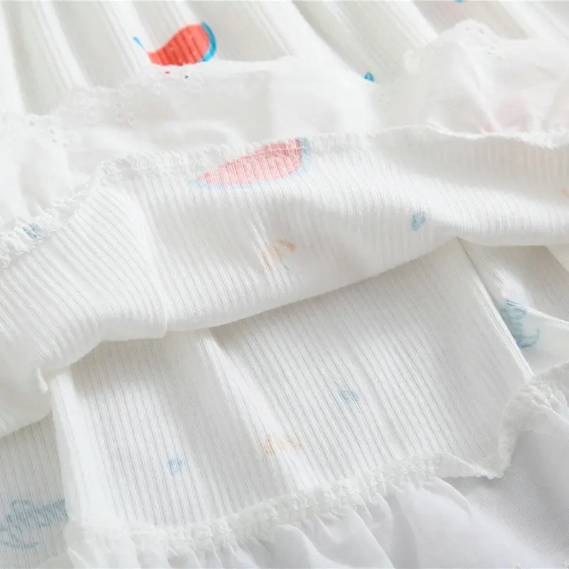 Милый свежий арбуз печати летние хлопковые женские пижамы наборы короткий рукав