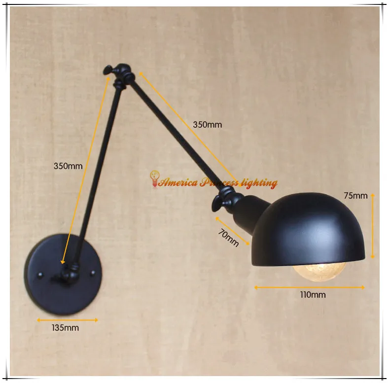 Светильник Настенный в стиле ретро минималистичный светильник индастриал лофт