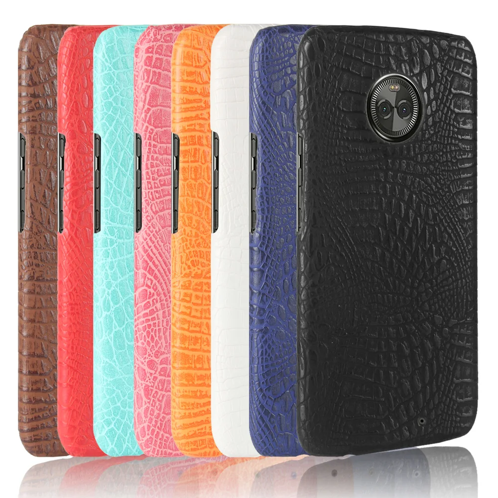 Luxury Crocodile Skin Pattern Leather Case for Moto X4 Cover Shockproof Hard Shell On For Motorola X 4 Phone Cases Fundas Bag |