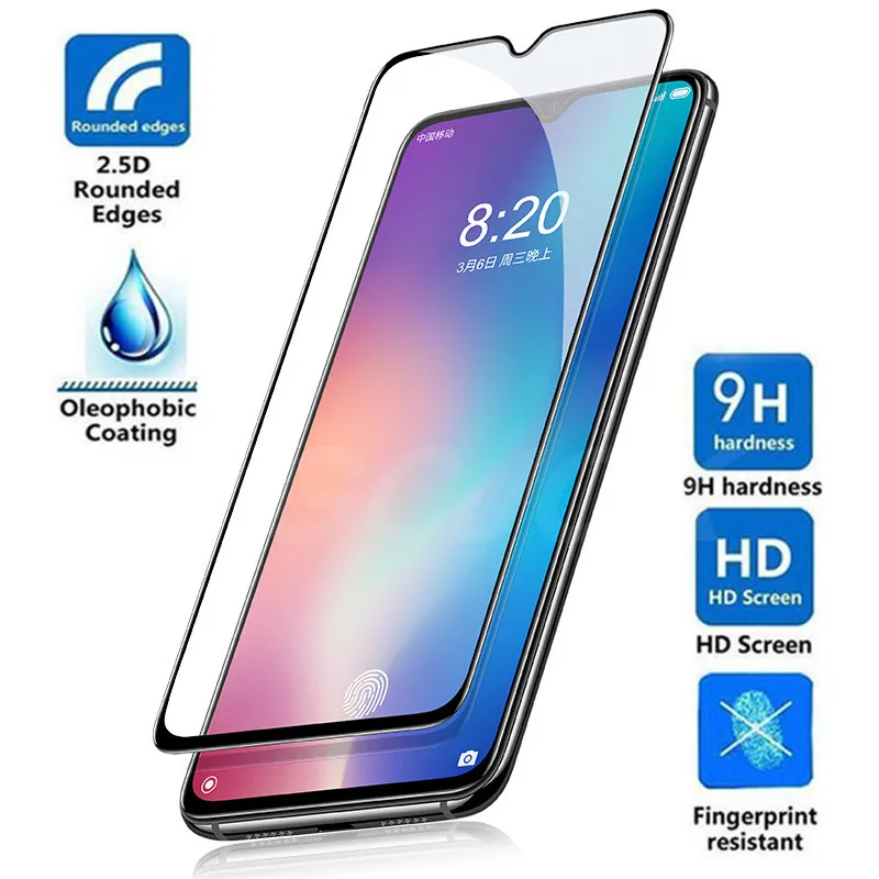 Полное покрытие закаленное стекло для Xiaomi mi 9 8 SE 8 Pro 6X A2 Lite Защита экрана для mi Max 1 2 3 Poco phone F1 защитное стекло