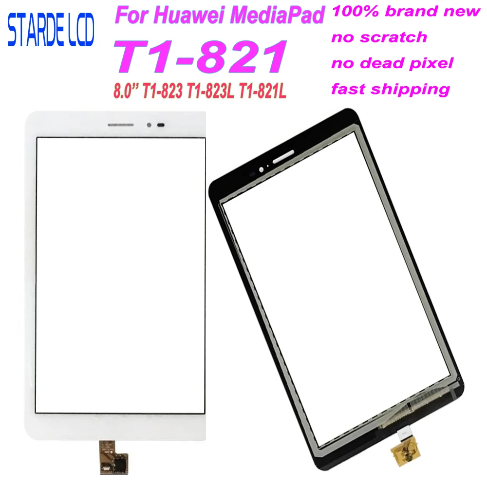 For Huawei MediaPad T1 8.0 Pro 4G T1-823 T1-823L T1-821 T1-821L T1-821 S8-701 Touch Screen Digitizer Sensor Replacement Parts