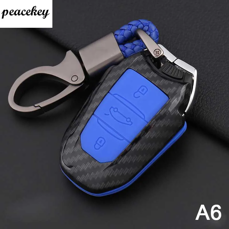 

Carbon Fiber Car Key Cover Case 3 Buttons For Peugeot 3008/508/2008 For Citroen C4l/ds6/c6/ds5 Car Key Cover