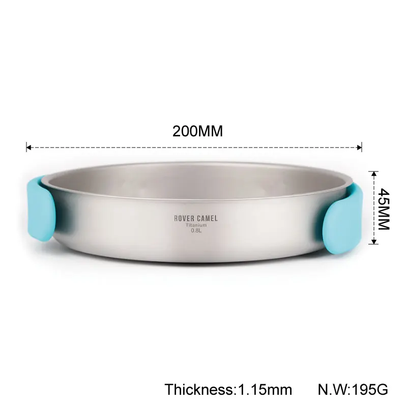 Rover Camel Cookset уличная походная пикник посуда для приготовления пищи комплект 3 шт. кастрюля Ta8501 - Цвет: 0.8L-RC