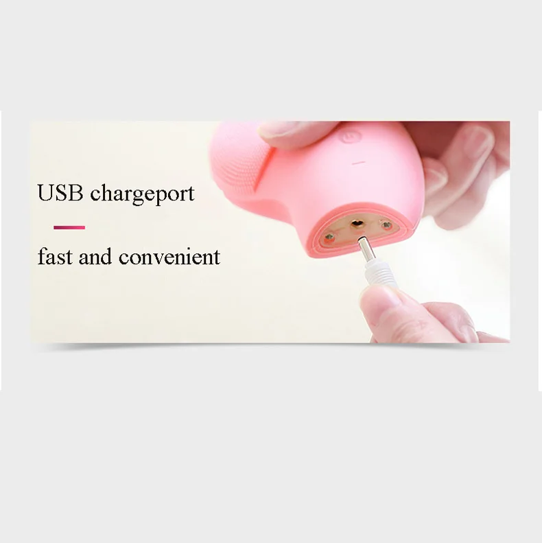 PRITECH USB электрическая Чистящая Щетка массажная мини стиральная машина Водонепроницаемые силиконовые устройства для очищения лица Уход за лицом