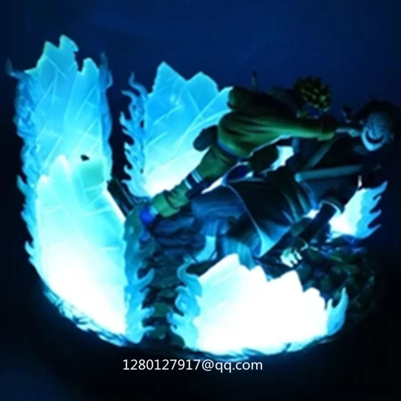 Статуя Аниме Наруто Uzumaki NARUTO VS Haku полная длина портрет лед-Стром бюст GK фигурка