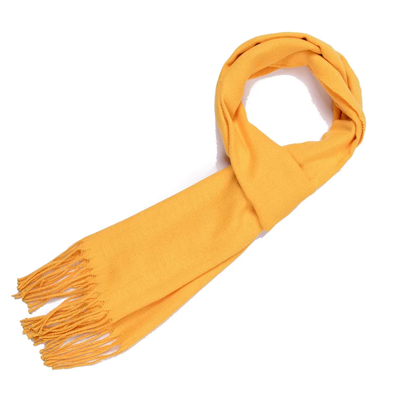 yellow 22 Модные Для мужчин зимний кашемировый шарф теплый мягкий Bufandas Cachecol хлопковые шарфы Формальные Бизнес мужской клетчатый шерстяной шарф 8 видов цветов - Цвет: yellow 22
