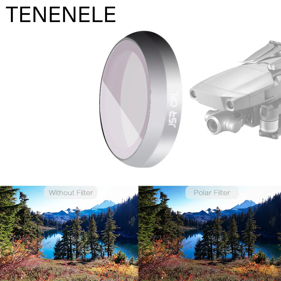 TENENELE для Mavic2 Zoom фильтр дрона ND4/8/16/32 фильтры камеры DJI Mavic 2 поляризационный