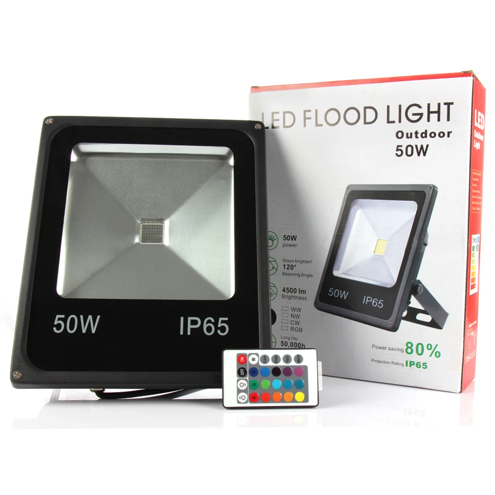 Светодиодный прожектор мощностью 10 Вт 20 30 50 ручная сборка открытый AC85 265V RGB теплый