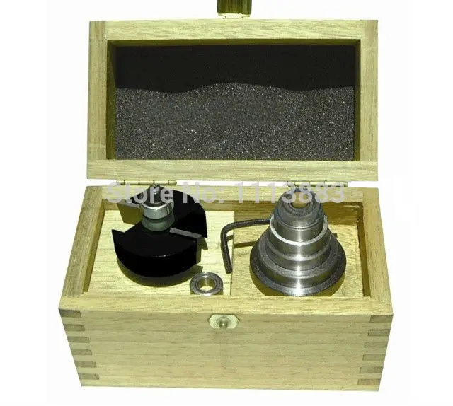 Набор бит для фрезерного станка 9 шт 1/2 дюйма в деревянной коробке | Инструменты