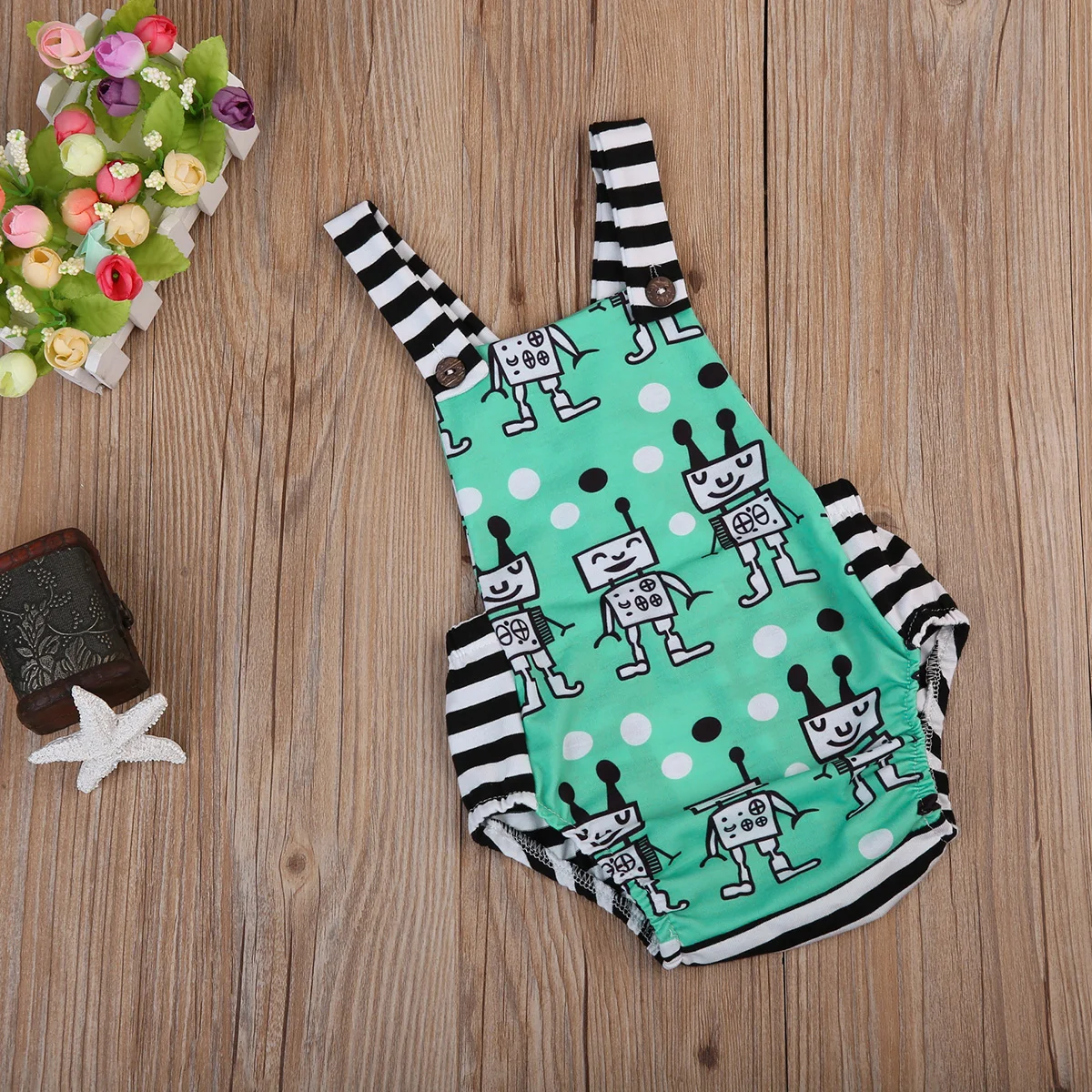 2017 комбинезон для младенцев мальчиков девочек без рукавов с милым рисунком