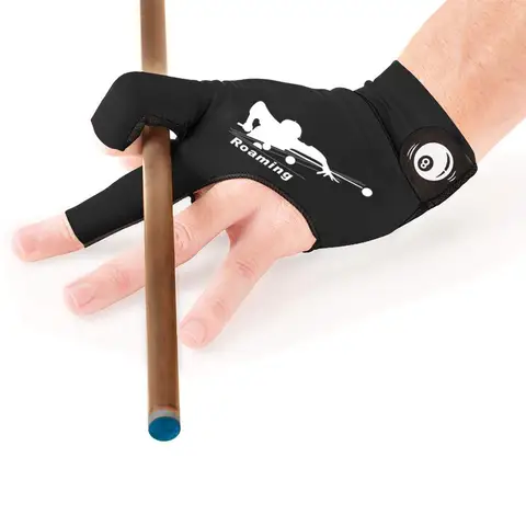 Митенки для игры в роуминге, левая перчатка, быстросохнущие дышащие спортивные перчатки для игры в Бильярд