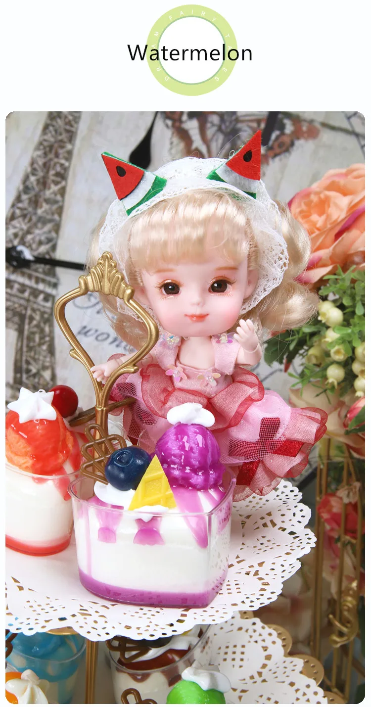 1/12 BJD кукла 26 шарнирное тело 14 см мини кукла серия DODO кукла с костюмом и обувью макияж и коробка в подарок OB11