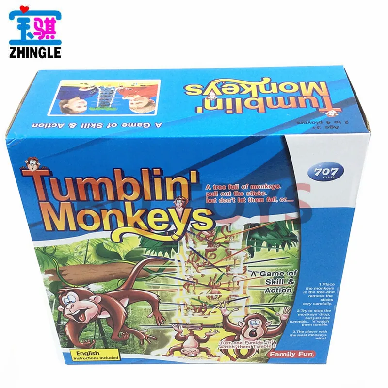 Интерактивные Настольные игры для родителей и детей падающие обезьяны семейные