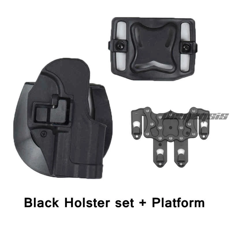 add platform bk Черный военный тактический механизм H& K USP компактный RH пистолет весло ремень кобура для H& K компактный USP - Цвет: add platform bk