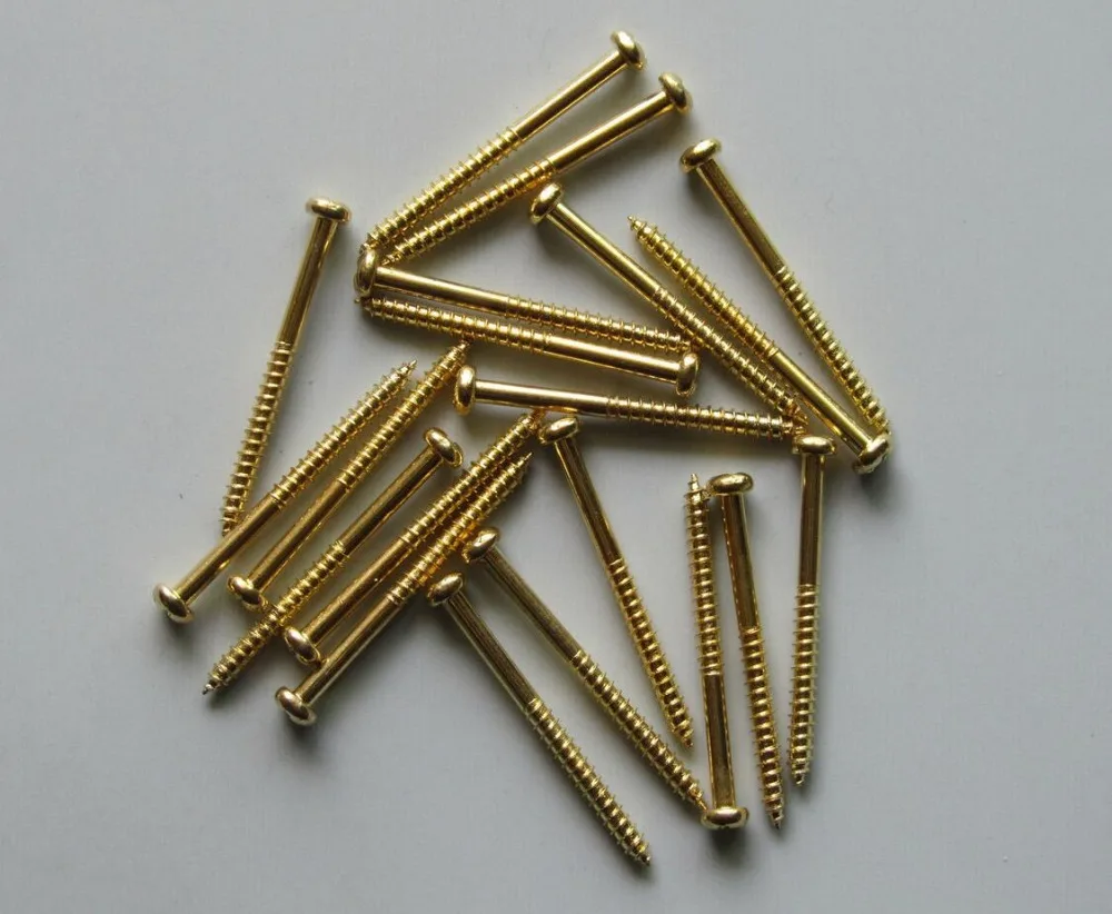 Набор из 20 винтов для монтажа басов Jazz J Bass P90 Gold Precision P|pickup mounting screws|j basssoap bar pickups |