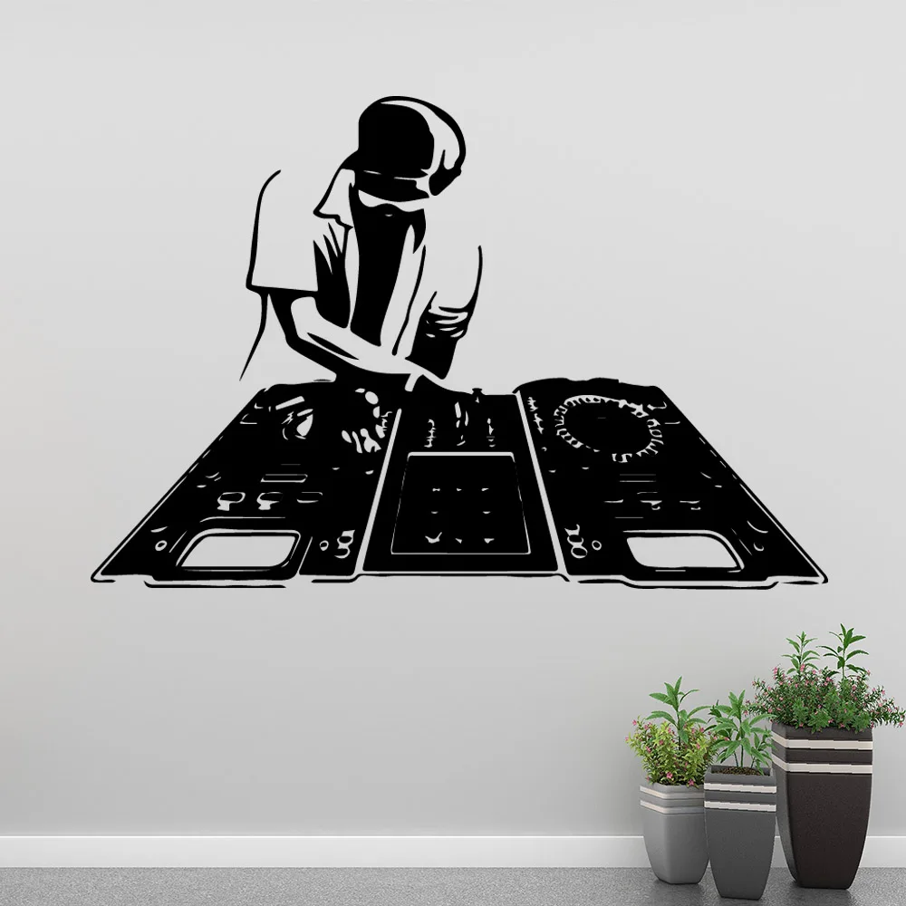 Мультфильм Dj Детские наклейки на стену виниловые художественные наклейки для гостиной Фреска для дома вечерние обои vinilo pared