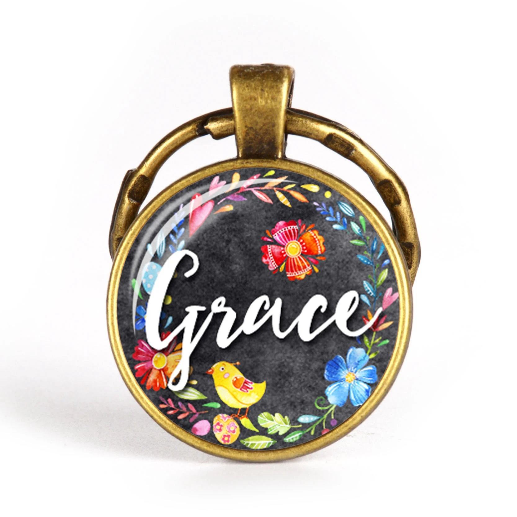 Библейская вера античные бронзовые пословицы брелок автомобильный держатель