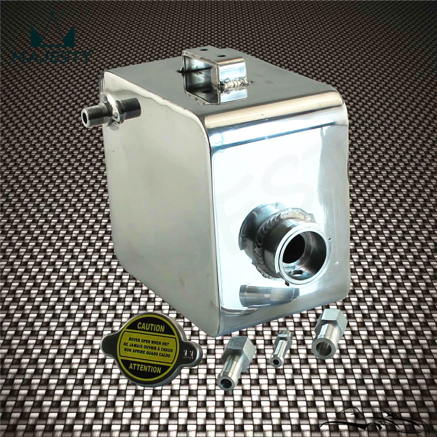 Алюминиевый Универсальный 2 литровый полированный бак и колпачок объемом л