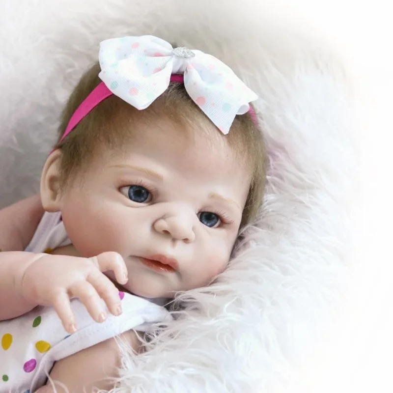Nicery 22 дюйма 55 см Bebe Reborn Baby Doll Жесткий Силиконовый мальчик девочка игрушка подарок