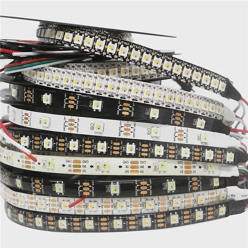 SK6812 Светодиодная лента RGBW RGBWW аналогичная ws2812b 5050 SMD индивидуальный адресуемый