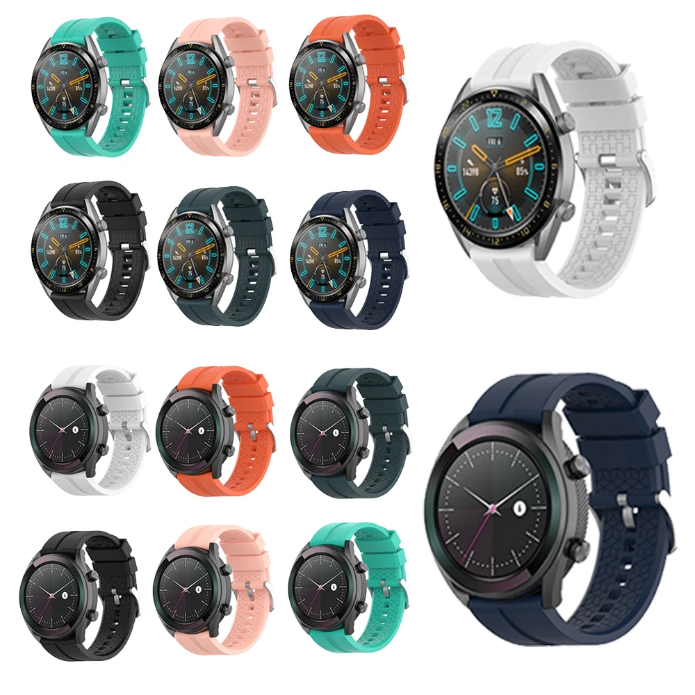 Ремешок силиконовый для Huawei Honor Watch GT active элегантный сменный Браслет наручных