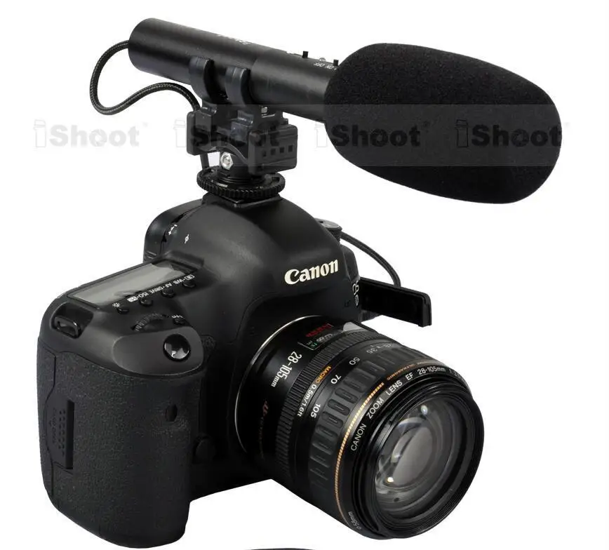 MIC DC/DV стерео микрофон для Canon EOS 5D Mark III/5D II/7D/6D 70D/60D/760D 750D 700D/650D/600D/100D M|for canon|mic canon 7dcanon