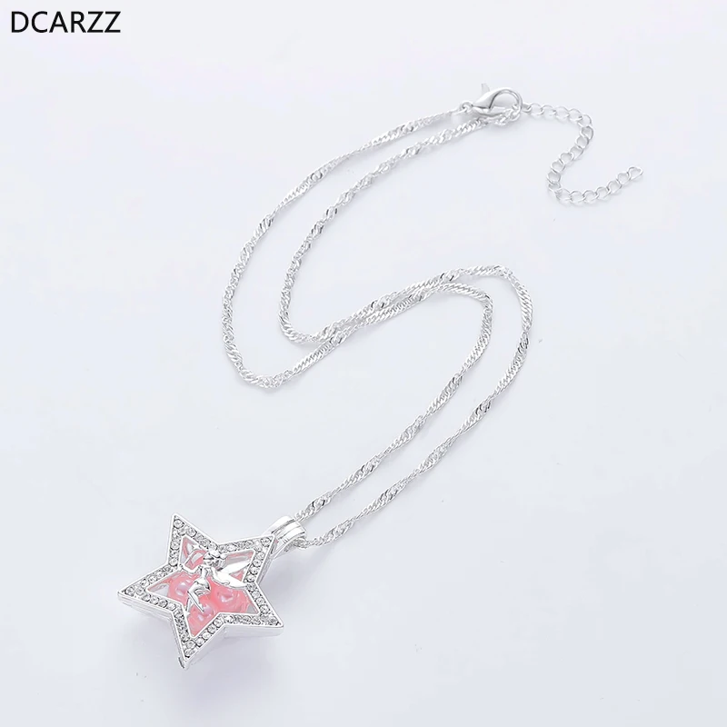 Ожерелья со звездами и кристаллами жемчужная клетка кулон ожерелье для девочек
