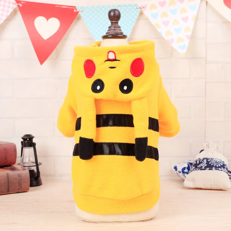 Одежда для собак Halleween Костюм Пикачу одежда кошек костюм пальто куртка домашних