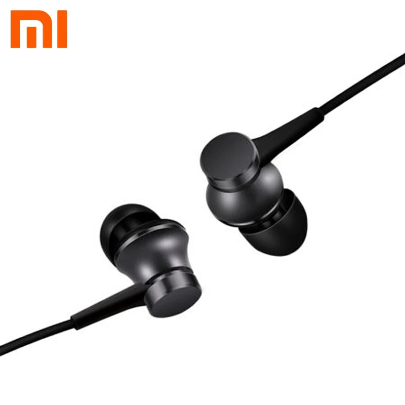 Original Xiaomi Mi Newest Earphone Piston Fresh Version In-Ear 3.5mm AUX with Mic Wire Control for mobile phone | Электроника