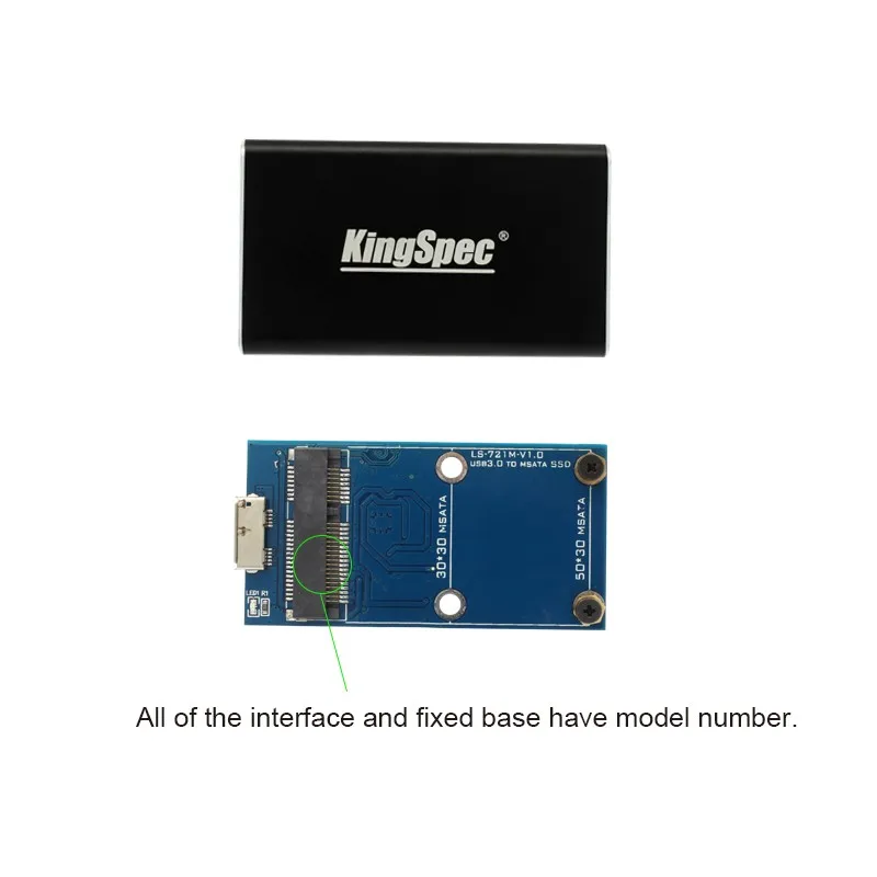 KingSpec 32 Гб 64 Гб SSD 256 ГБ mSATA SSD 500 Гб 1 ТБ мини HDD SATA чехол USB 3,0 HD Жесткий Диск Модуль для планшет Рабочий стол для ноутбука