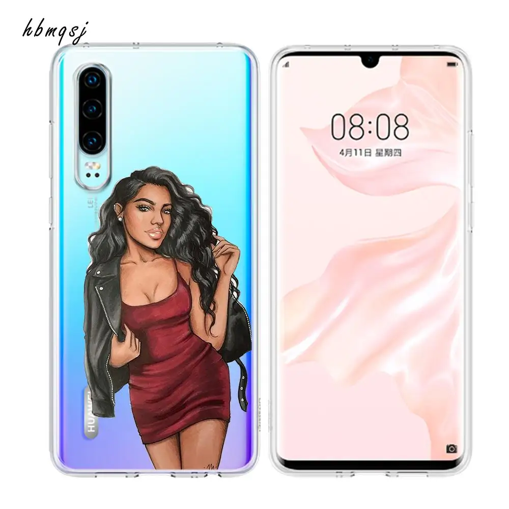 Чехол для huawei honor 10 9 lite 8x 7x 6a силиконовый мягкий модный чехол девочки 8x9